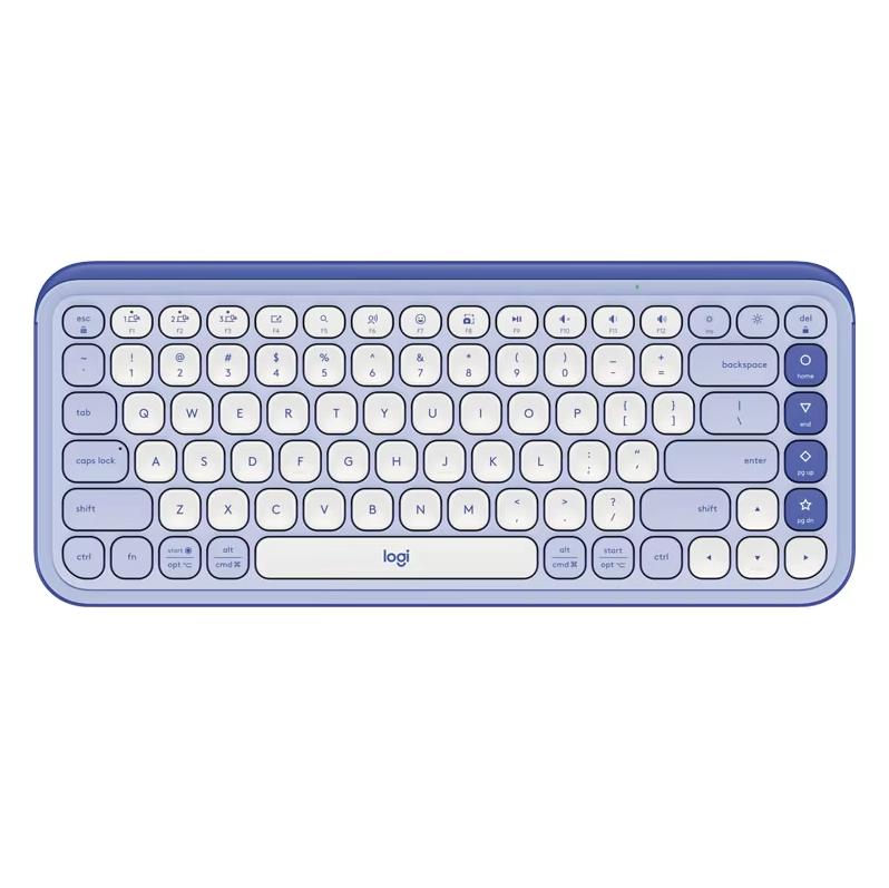 Logitech КЛАВИШИ ПОП-ИКОН Клавиатура Bluetooth Офисная клавиатура Беспроводная клавиатура AI Портативная клавиатура Клавиатура для ноутбука
