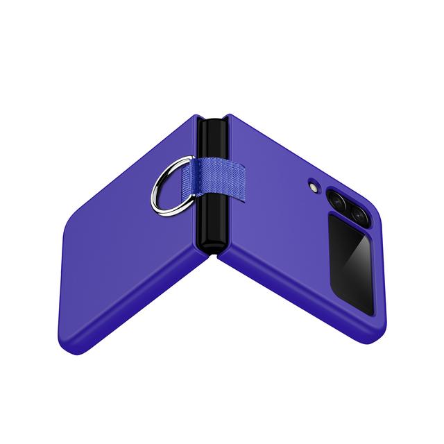 Легкий тонкий защитный чехол с защитой от царапин для Samsung Galaxy Z Flip 4 5g Flip4 Flip3 Flip 3 с кольцевым держателем, складной чехол