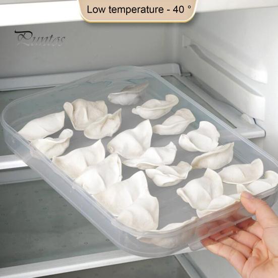 Dumpling Organizer Stackable Cold Retention PP Convenient Use Refrigerator Organizer Kitchen Supplies