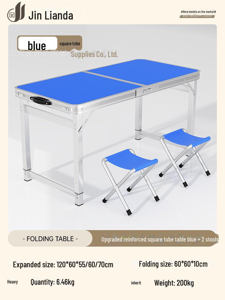 Портативный многофункциональный складной алюминиевый стол для обедов и использования на открытом воздухе