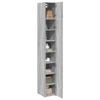 VidaXL Slim Storage Cabinet Sonoma Grey 30x42.5x225 Cm, Bathroom Storage Cabinet, Storage Unit of 3281264