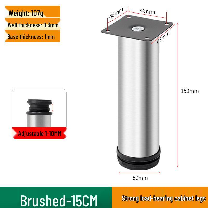 Stainless Steel Adjustable Table Leg for Furniture, Cabinets & Sofas