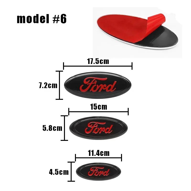 Car Front Rear Trunk Emblem Cover Sticker for Ford Focus Mondeo Edge Ecosport Ranger Fiesta Fusion Kuga Accessories FKZLV1