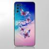 Красивый чехол для телефона с бабочкой для Samsung Galaxy A12 A02S A22 A32 A52 A72 A71 A51 A41 A31 A21 A11 A50 A70 A10S A20S черный чехол