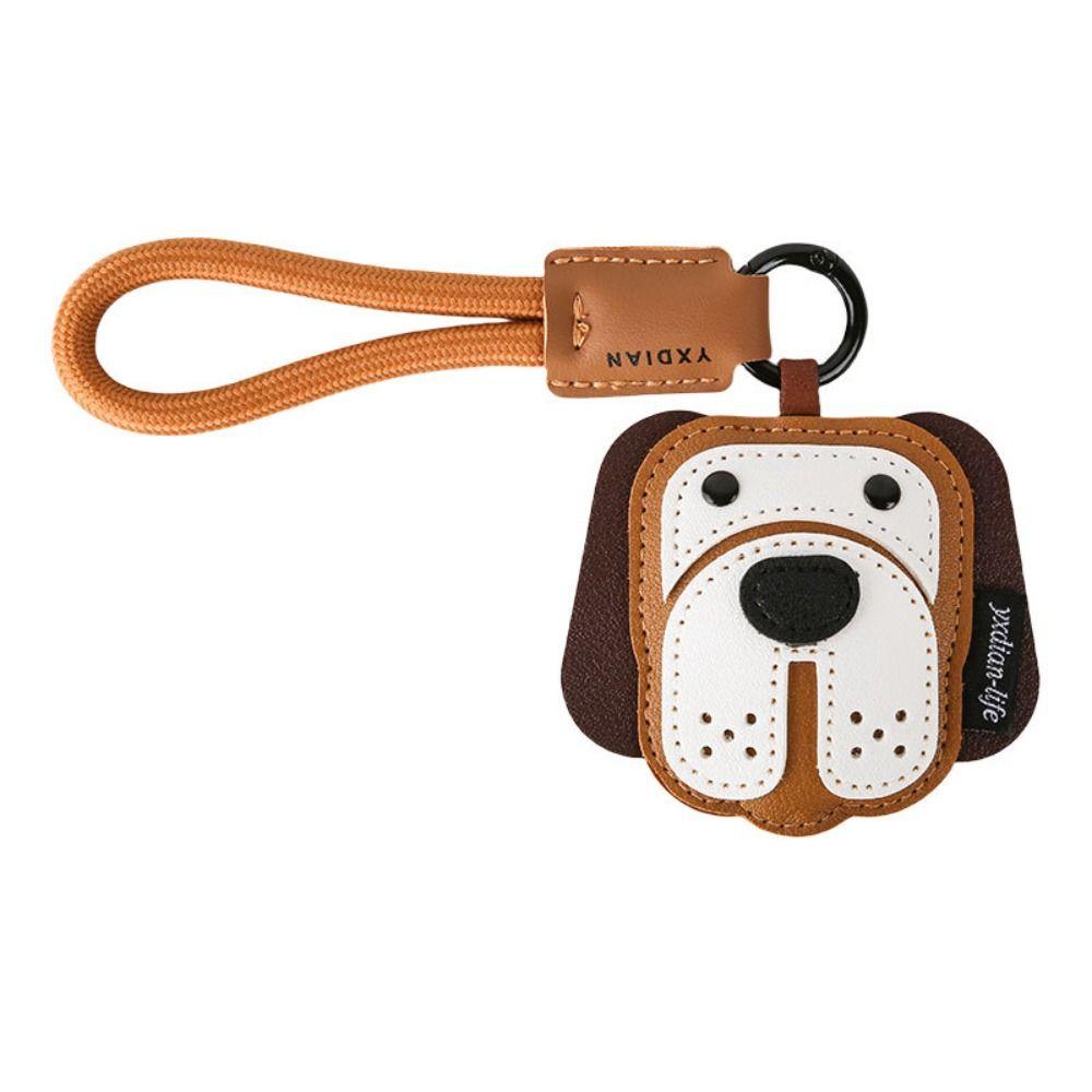 Hanger Pu Leather Puppy Keychain Cat Bag Pendant Lovely Leather Dog Pendant Bag Ornament
