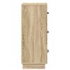 Drawer Cabinet Sonoma Oak Finish 33 x 34.5 x 87 cm Particleboard