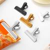 4Pcs Stainless Steel Sealing Clips for Food Bags Strong Bite Force Leak-proof Snack Clips Moisture-proof Kitchen Gadgets for Home Durable Chip