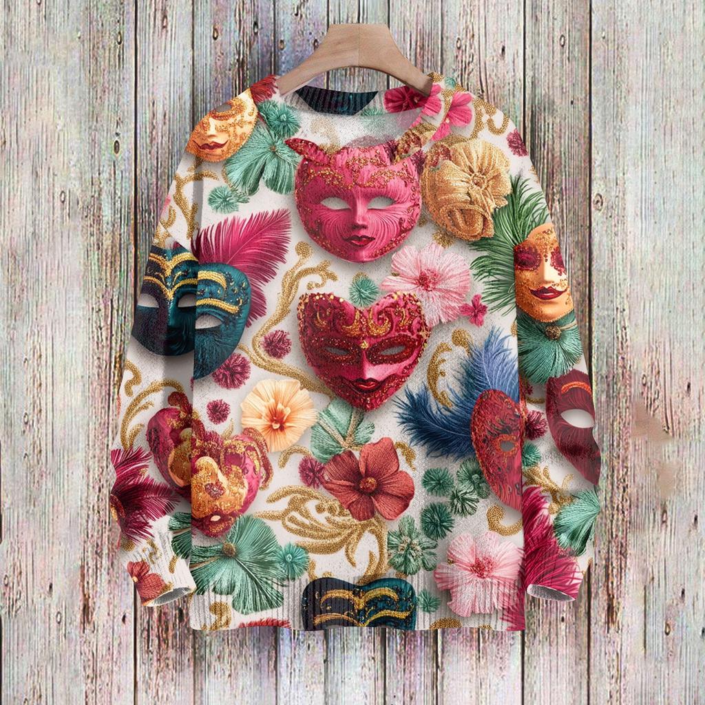 Детские толстовки Трикотаж для мальчиков и девочек Милые принтованные рубашки Круглый вырез Пуловеры Топы