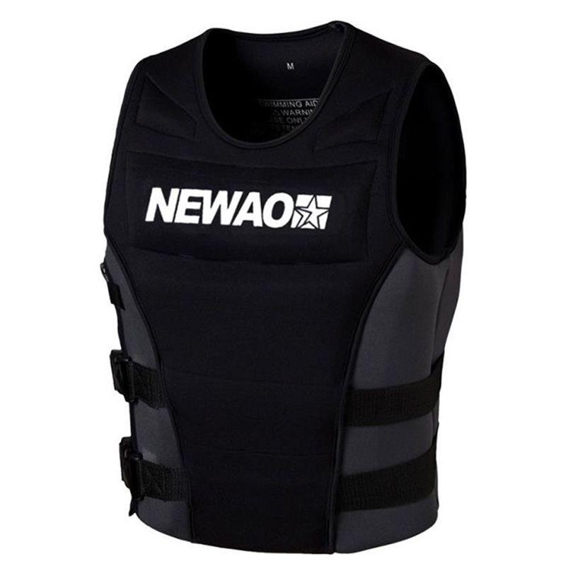 Прочный взрослый спасательный жилет с наполнителем из плавучей пены, регулируемым ремнем и гладкой молнией