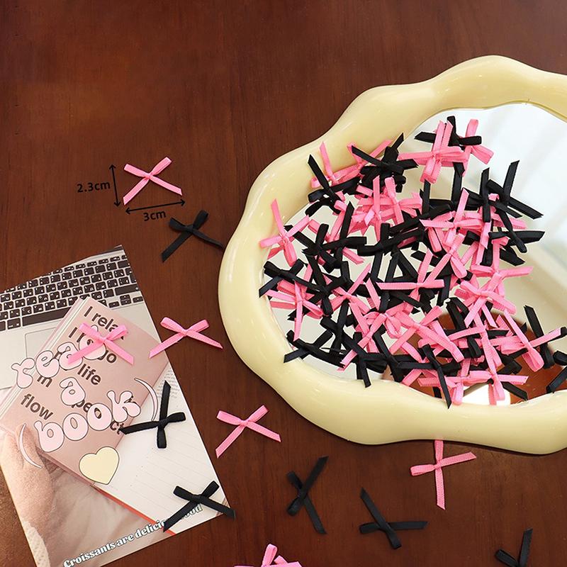 100 шт. 20-30 мм маленький размер атласная лента бант цветок DIY ремесло украшения ремесла аксессуары украшения принадлежности