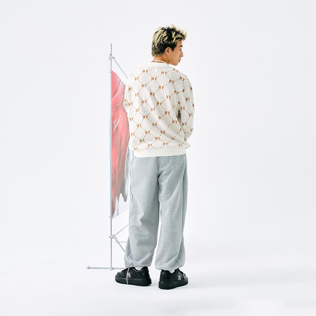 MLB MONOGRAM 24FW Knitwear Unisex White 3AKCM0144-50CRS