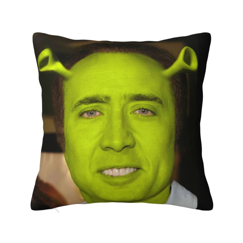 Fashion Thiccolas Cage Funny Nicolas Meme Cushion Covers xcm Velvet Throw Pillow Case Sofa Square Pillowcase Home Decor