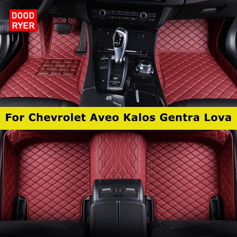 DOODRYER Custom Car Floor Mats For Chevrolet Aveo Kalos Gentra Lova Auto Carpets Foot Coche Accessorie