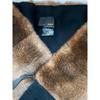 Б/у Шарф-платок FENDI из меха и кашемира, цвет коричневый/черный