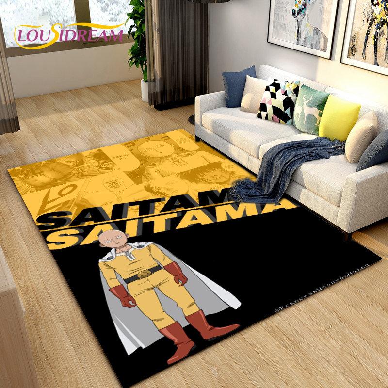 ONE PUNCH MAN, Anime Cartoon Area Rug,Carpets Rug for Living Room Bedroom Sofa Doormat Decoration,Kids Play Non-slip Floor Mat