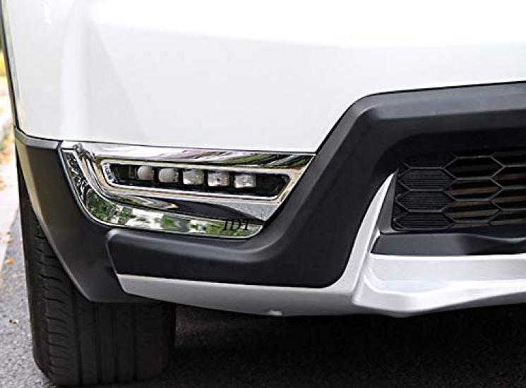 A Mini Chrome Fog Cover Bezel Trim Molding Specifically Designed for the New Honda Chrome Fog Fog Lamp Light for [Includes Cloth] Garnish,