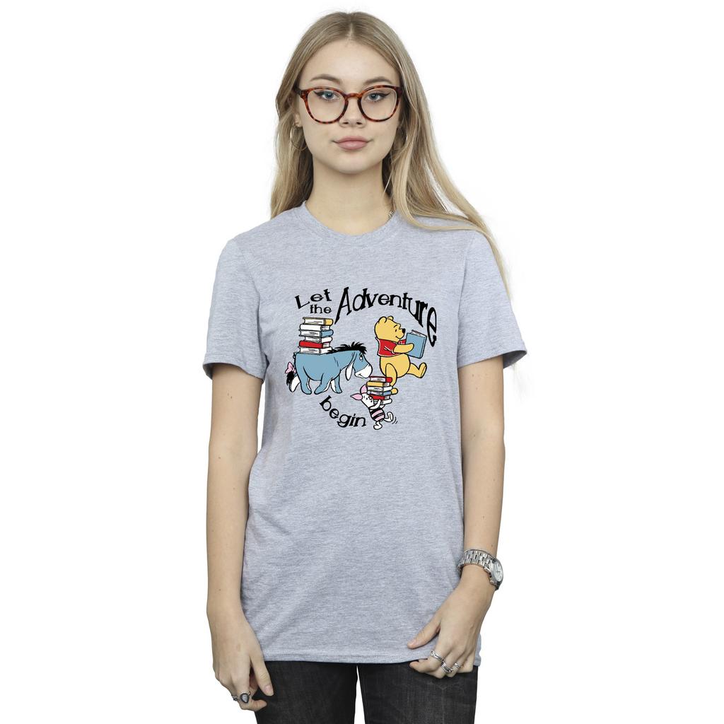 Winnie the Pooh Womens/Ladies Let The Adventure Begin Boyfriend T-Shirt