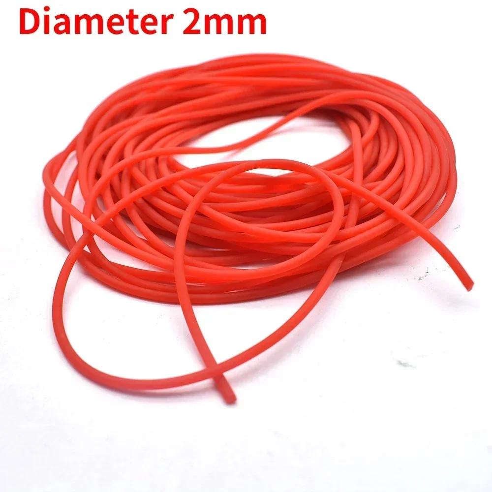 Диаметр 2/3/4/5 мм, прочная эластичная резиновая леска, резиновая леска для ловли рыбы, традиционная круглая эластичная леска, связанная веревкой