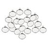 20Pc 12mm Silver Round Pendant Blank Cabochon Base Setting Trays DIY Jewelry