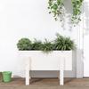 VidaXL Planter White 62x30x38 Cm Solid Pine Wood 825178