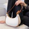 Lady Vintage Dumpling Underarm Bags For Women PU Leather Zipper Shoulder Bag