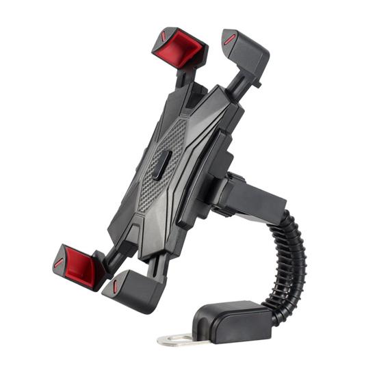 Навигационный кронштейн без поворота кнопок, совместимый с одним щелчком блокировки, быстроблокирующийся держатель для телефона на мотоцикле на 360 градусов