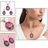 Tourmaline Set Gemstone Gift Wedding Party Bi-Color Pendant,Earring,Ring