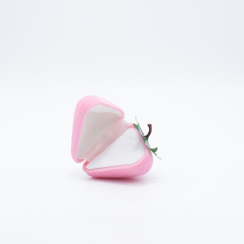 Strawberry Ring Box, Cute Jewelry Box, Plush Storage Box, Gift Box Jewelry Box jewlery box jewelry packaging