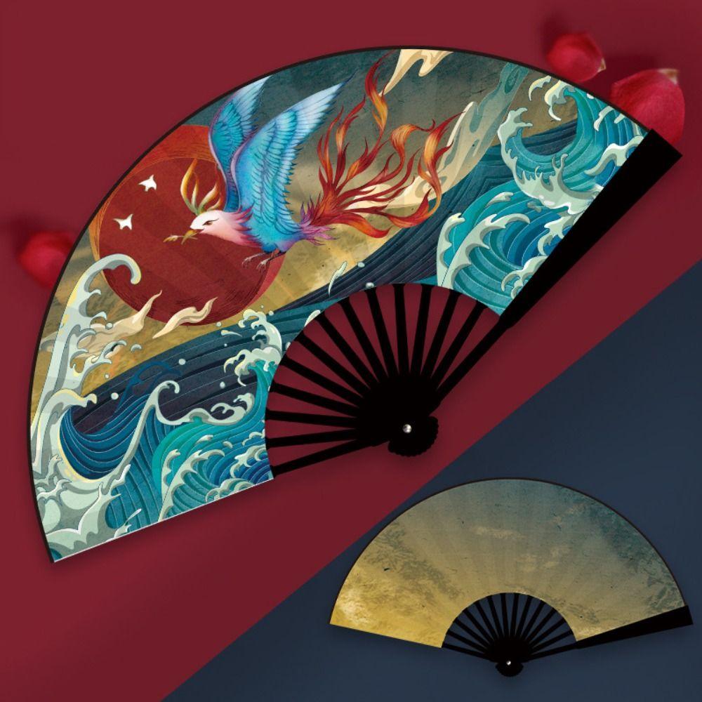 Vintage Folding Fan Taffeta Party Favors Hand Fan For Summer Wedding Dance Movies Performance