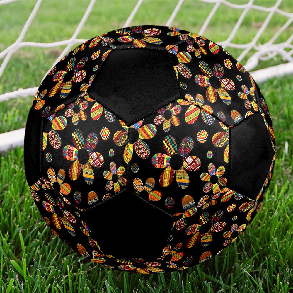 1pc Colorful Floral Patterns Outdoor Sports Football, Size 5, Comfortable And Durable Feel,Gift yy2606042
