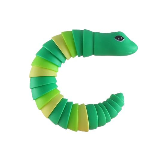 Игрушка-непоседа, гибкая, забавная, обучающая, портативная, для снятия стресса, декомпрессии, для детей и взрослых, сенсорная змея
