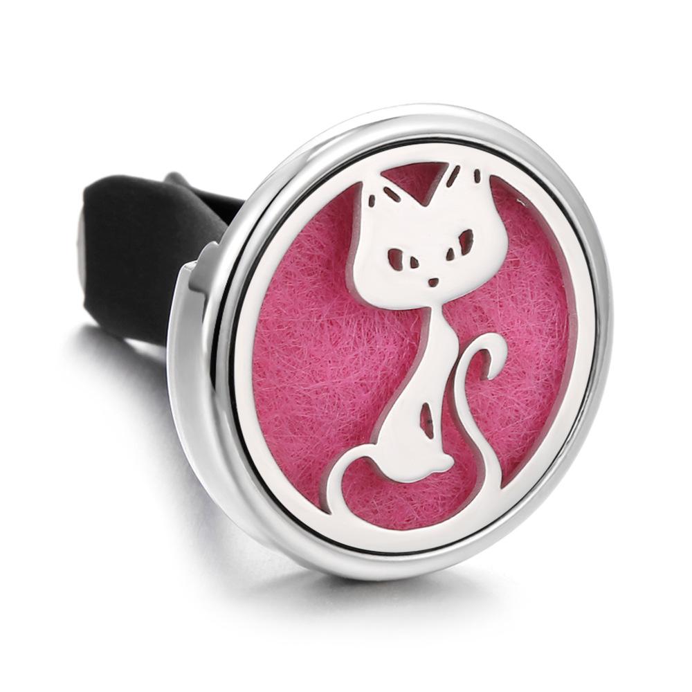 Stainless Steel Hollow Car Bracket Car Aromatherapy Trend Clip Life Tree Car Aromatherapy Clip Perfume Dispenser