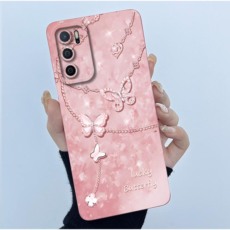 Чехол для OPPO A16 Чехол для Oppo A16s A54s Модный Простой Цветок Мягкий Жидкий Силикон Ударопрочный Чехол Oppo CPH2269 CPH2271 Funda