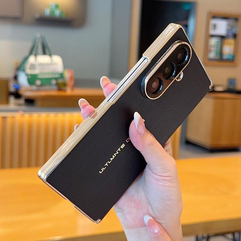Fashion For Samsung Galaxy Z Fold 8 Ultra Phone Case Shockproof Solid Color PC Hard Shell Hinge Protection Back Cover