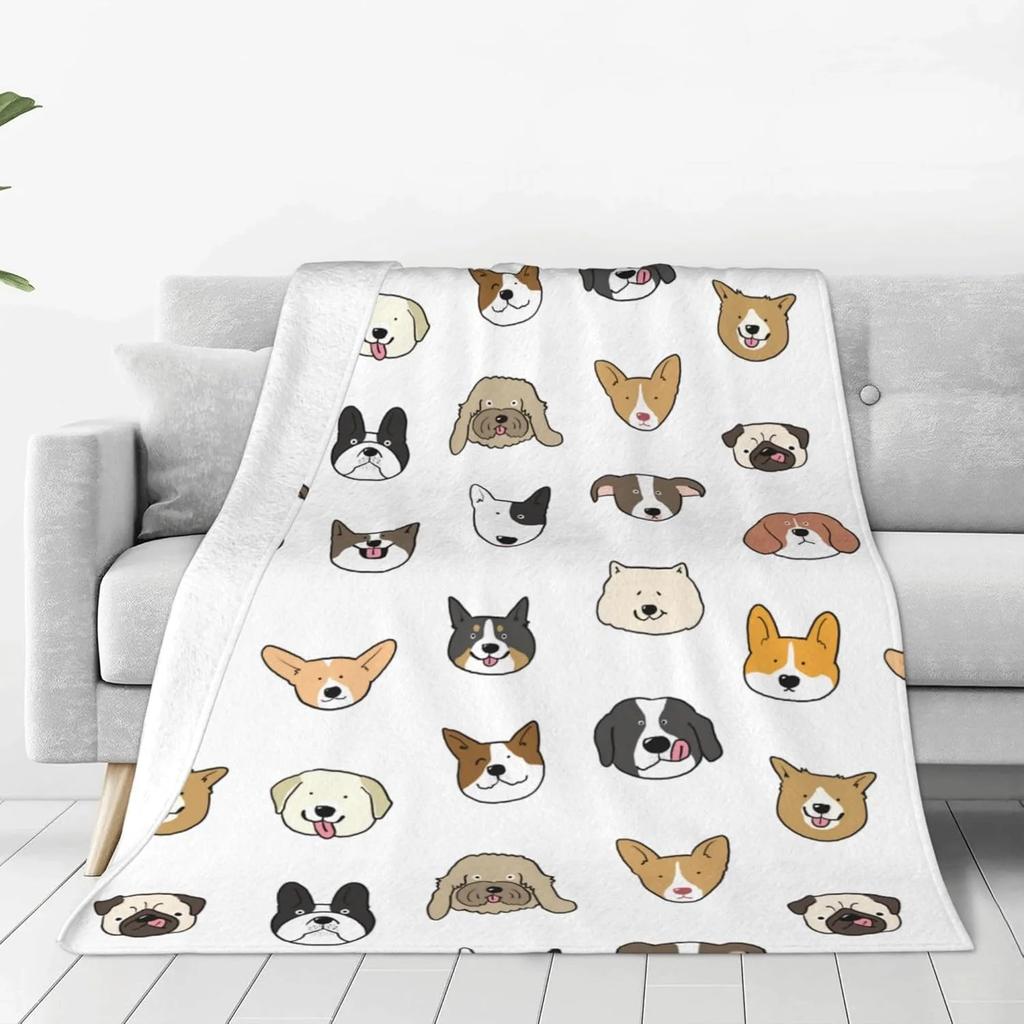 White Tiger Throw Thin Blanket Animals Printed Lightweight for Couch Home Decor Gift for Lion Tiger Elk Bears Dogs Cats Lovers