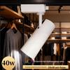 40W Surface Mounted LED Track Light - High CRI Aluminum COB Spotlight for Clothing Stores