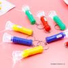 Прозрачный мини-фонарик-брелок - Портативный уличный светящийся фонарик в подарок