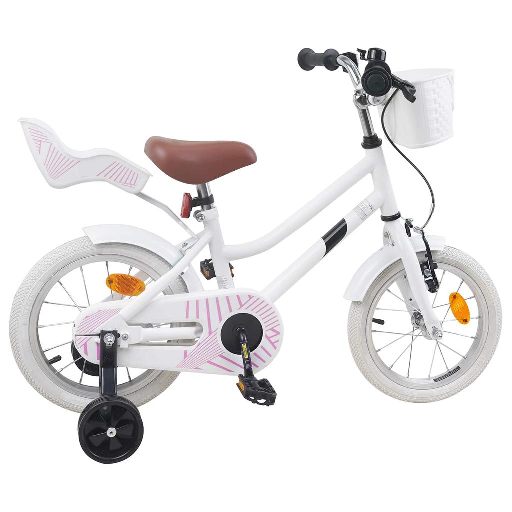Kids Bike 16 Inches for Ages 4 6 White