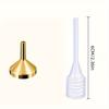 Small Metal Funnels and Straws for Perfume and Essential Oils In 2/3/5 Pieces, Which Are Convenient for Distributing and Adding Various Liquids