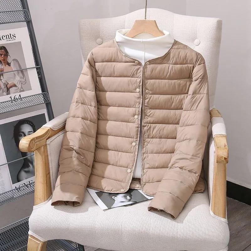 Autumn Winter Women Short Down Cotton Jacket Women Parkas Thin Light Liner Warm Coat Female Casual Outwear Lady Tops