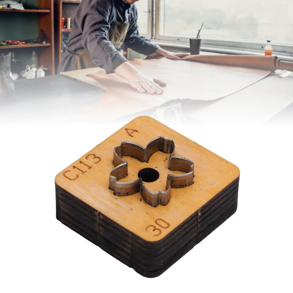 Flower Leather Cutting Die   Wood Carbon Steel Flower Shape Leather Cut Mold for Craft