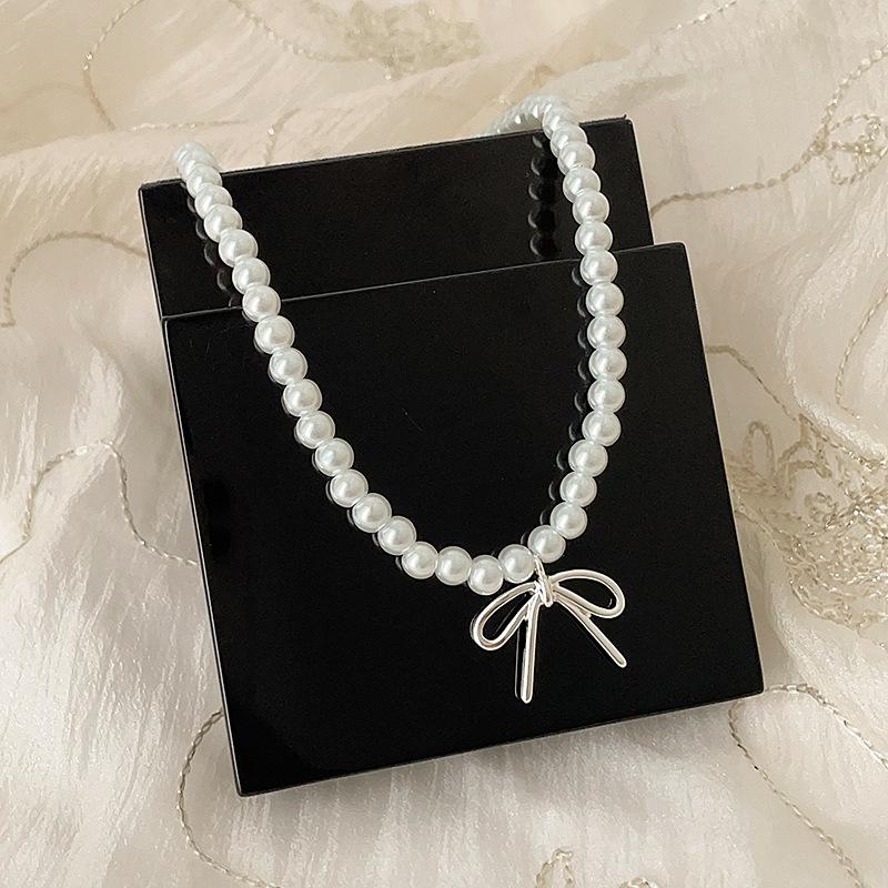 Все жемчужные ожерелья-банты, которые вы хотите, здесь, супер фея личность и темперамент универсальная модная цепочка на шею цепочка на ключицу