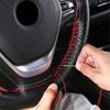 Car Steering Wheel Cover Red Stitching Aesthetic Appearance High Quality