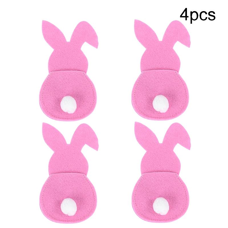 4pcs Easter Day Cartoon Rabbit Home Party Decorations Tableware Accessories Festival Supplies