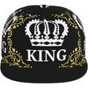 Кепки с надписью King Matching для пар, регулируемая бейсболка, snapback на День святого Валентина, бейсбольные кепки для женщин и мужчин