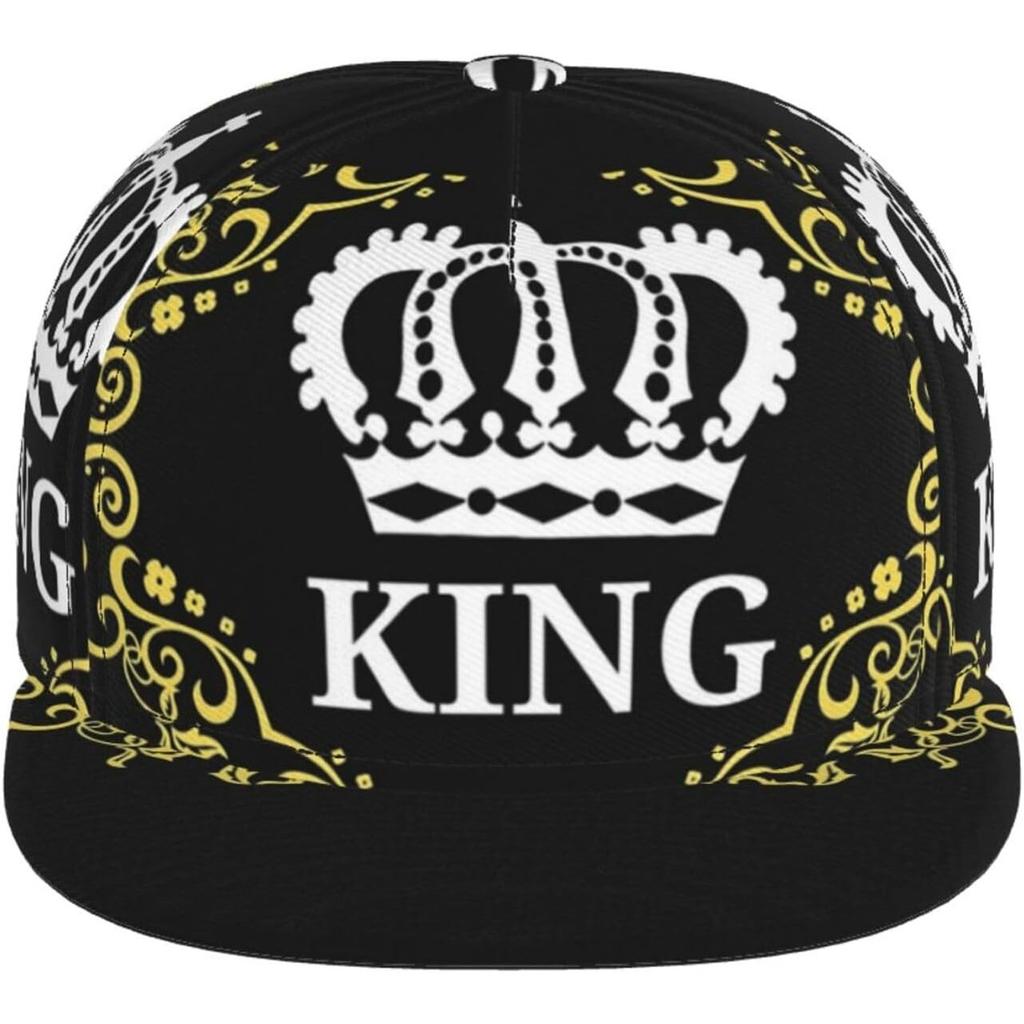 Кепки с надписью King Matching для пар, регулируемая бейсболка, snapback на День святого Валентина, бейсбольные кепки для женщин и мужчин