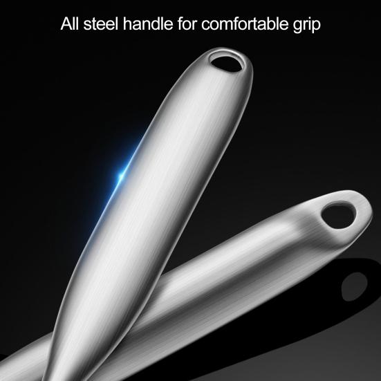 Большой скиммер с прорезями, ложка из нержавеющей стали пищевого класса для пельменей, лапши, сверхпрочный