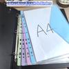 A4/Длинный файл-папка для loose leaf, прозрачная книга для данных, 11-дырочный органайзер для файлов, папка-скоросшиватель смешанного цвета, папки для документов и другое хранение