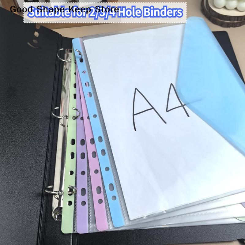 A4/Длинный файл-папка для loose leaf, прозрачная книга для данных, 11-дырочный органайзер для файлов, папка-скоросшиватель смешанного цвета, папки для документов и другое хранение
