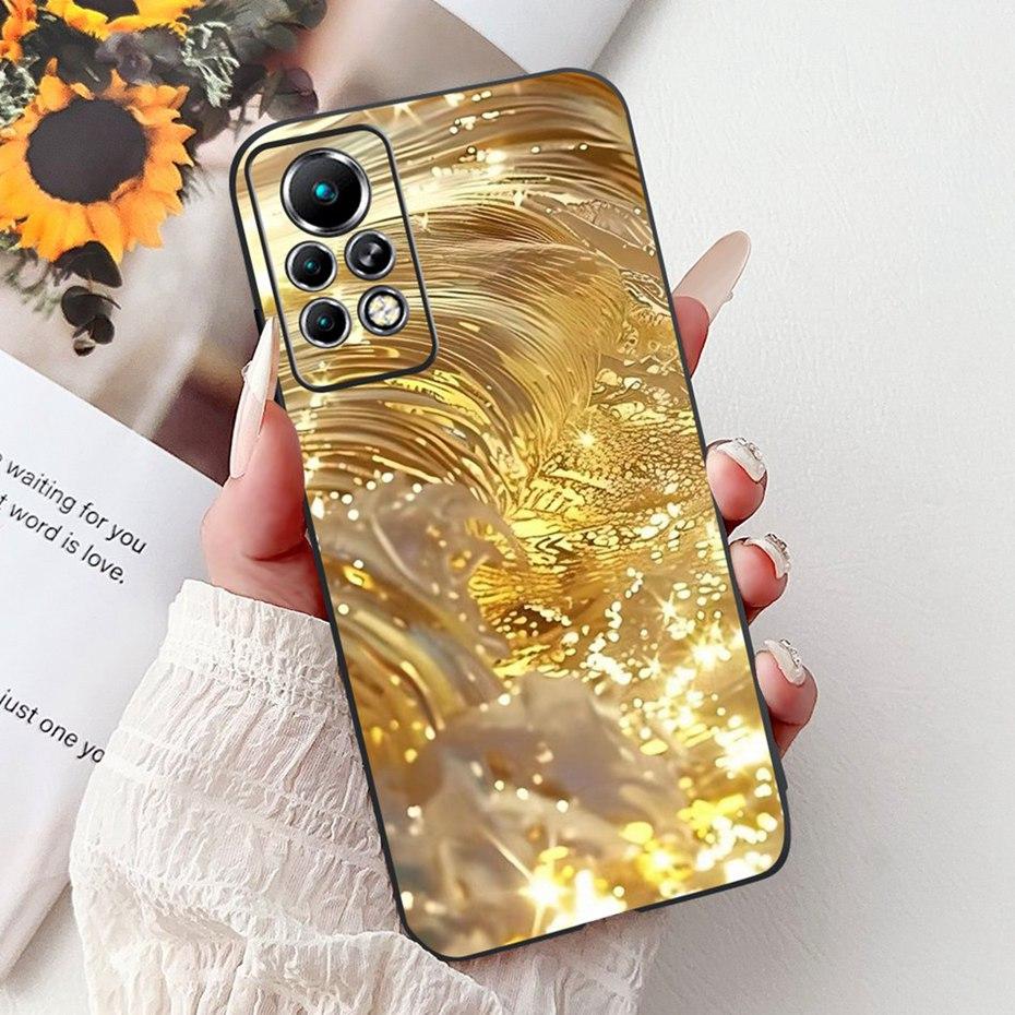 Новый дизайн чехла для телефона для Infinix Note 11 Pro 11S X697 X698 X663 Черный силиконовый мягкий задний чехол для Infinix Note11 11S 11Pro